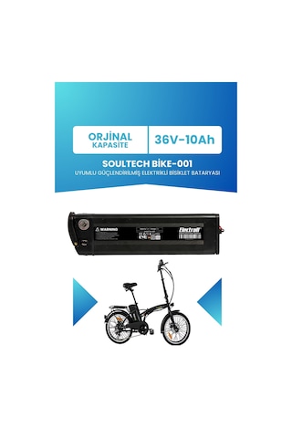 Soultech Bike-001 Uyumlu 36v 10ah Güçlendirilmiş Batarya