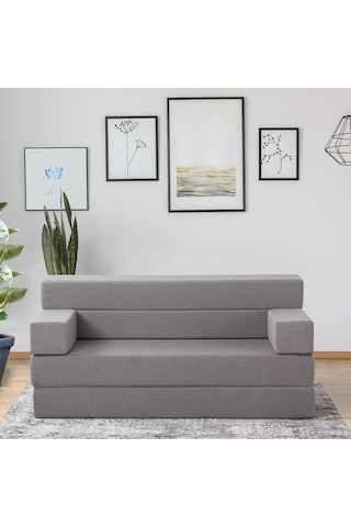 Homedius Melisa Çift Kişilik Katlanır Yatak Katlanır Koltuk Bej