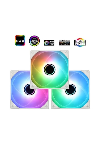 Thermalright Tl-c12w-s V3 Argb 120mm Beyaz 3 Lü Kasa Fanı