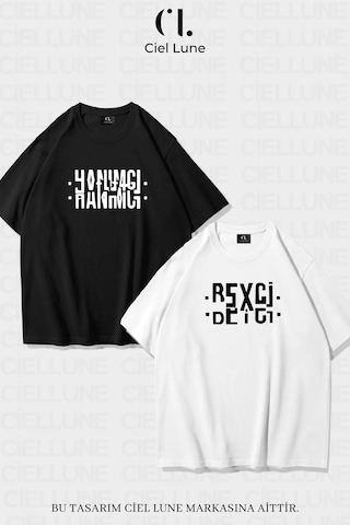 Nevermind Unisex Kadın Erkek Hanımcı Beyci Baskılı Sevgili Çift Kombini Tas Çok Renkli