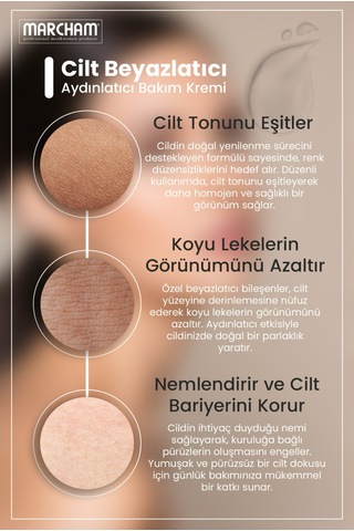 Marcham Cilt Beyazlatıcı Yüz Kremi