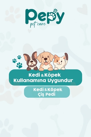 Pepy Çiş Pedi Yatak Koruyucu 60x90cm 1 Paket 30 Adet + Evcil Hayvan Temizleme Mendili 1 Paket 50 Adet