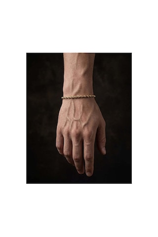 Halat Bileklik 14k Altın Kaplama 6mm Unisex