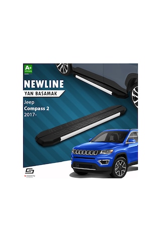 S-dizayn Jeep Compass 2 Newline Aluminyum Yan Basamak 173 Cm 2017