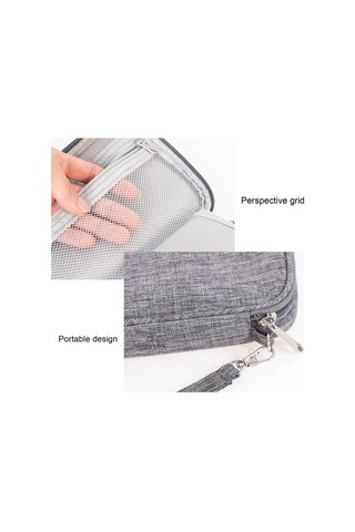 Leezsing Veri Kablosu Saklama Çantası Koruyucu Kılıf Seyahat Elektronik Düzenleyici Çanta Kablo Düzenleyici Kılıf Taşınabilir Dijital Saklama Çantası Diğer