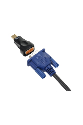Xindoker Mini Displayport Thunderbolt İle Vga Dönüştürücü - 1080p Destekli, Altın Kaplı Bağlantı, Bilgisayar/projektör/tv Uyumlu, Plug & Play