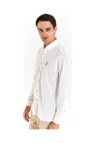 U.s. Polo Assn. Erkek Regular Gömlek 50282588-vr013 Beyaz