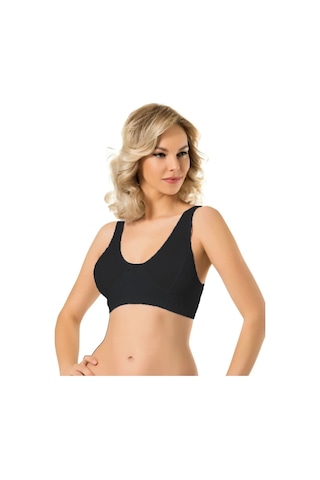 Namaldı Kadın Penye Body Sütyen Siyah
