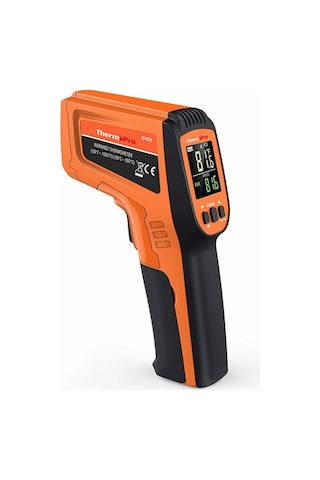 ThermoPro TP450 -50C/+550C Antişok Dual Lazer Endüstriyel Kızılötesi Temassız Termometre