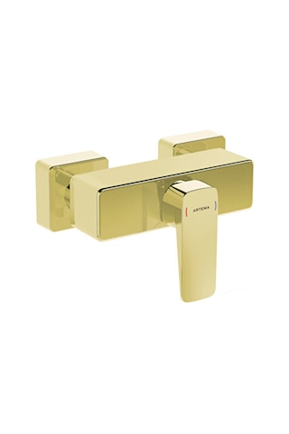 Artema Root Square A4276123 Ankastre Duş Bataryası Altın