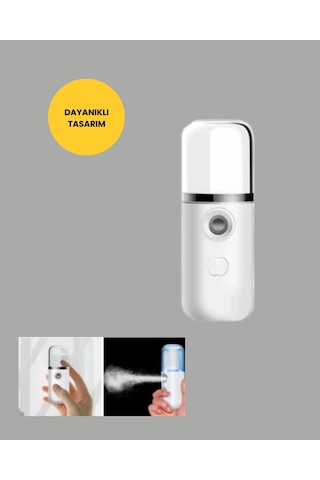 Mey İthalat Taşınabilir Şarjlı Buhar Nemlendirici Kablosuz Akıllı Pro Teknolojili Mini Cilt Ve Ortam Nemlen