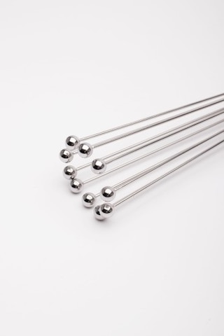 Emaylab Ayarlanabilir Paslanmaz Çelik Metal Boncuk Top Uçlu Sos Karıştırıcı Ve Yumurta Çırpıcı Gri