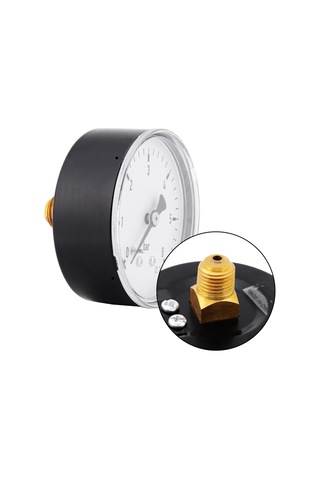 Jeemson Ts-60 Mini Metal Basınç Ölçer 0-6bar, 60mm Dial, 1/4" Npt Arka Montaj - Hava, Su, Yağ İçin Hassas Ve Taşınabilir
