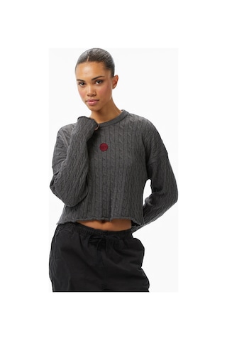 Unıted4 Essentials Kadın Gri Triko Trakı Gri