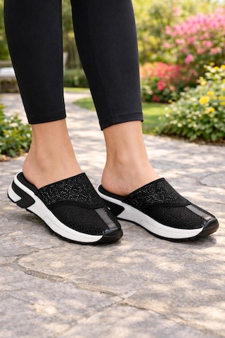 Kadın Günlük Rahat Slip-on Spor Terlik Siyah