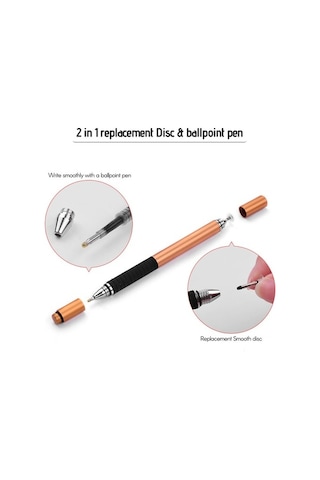 Novahub Altın Renk Wk-125 Çift Fonksiyonlu Dokunmatik Kalem Seti - Telefon & Tablet