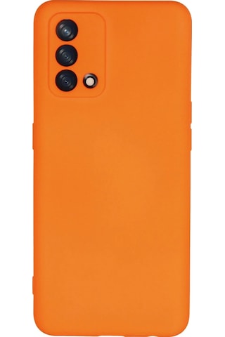 Newface Oppo A74 4g Kılıf Nano İçi Kadife Silikon Semeglbl - 16 - Turuncu