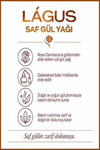Lágus Geleneksel Gül Özlü Ferahlatıcı Bakım Gül Kolonyası 100 ML