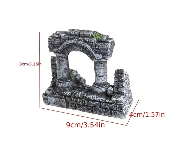 Willowhaven Antik Roma Sütunu Akvaryum Dekoru - Akvaryumunuza Tarihi Bir Dokunuş