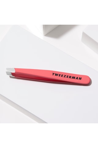 Tweezerman Mini Slant Tweezer Geranium Cımbız Mercan