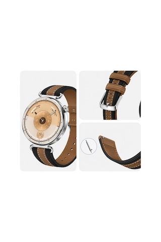 Huawei Watch Gt4 / Gt5 / Gt6 41 Mm / Gt5 Pro 42 Mm Uyumlu Yüksek Kalite Pu Deri Lansman Kordon