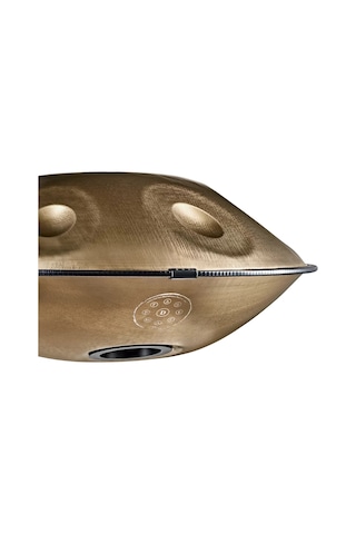 Meinl Sonic Energy Hpstl90 Stainless Steel D Kurd 9 Note Handpan Vintage Gold