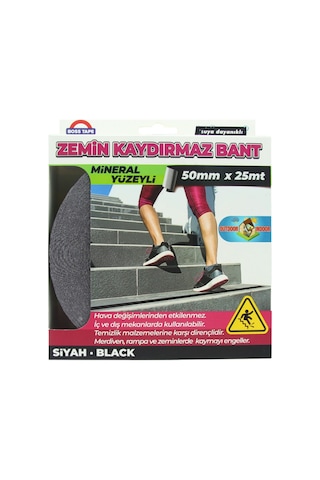 Zemin Merdiven Kaydırmaz Bant 50mmx25mt