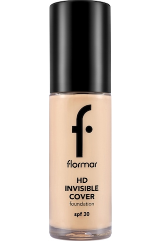 Flormar Doğal Bitişli Fondöten (Soğuk Alt Ton) - Invisible Cover HD Fdt. - 040 Light Ivory - 8682536059039