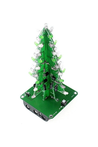 Xindoker Renkli Led'li Dıy Yılbaşı Ağacı Seti - 37 Işık, 7 Renk, Lehimleme Gerektirir