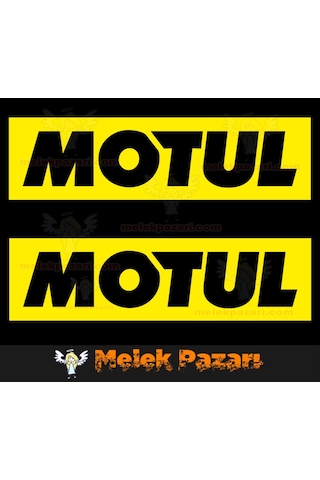 2 Adet Motul Yağ Bisiklet, Oto Sticker
