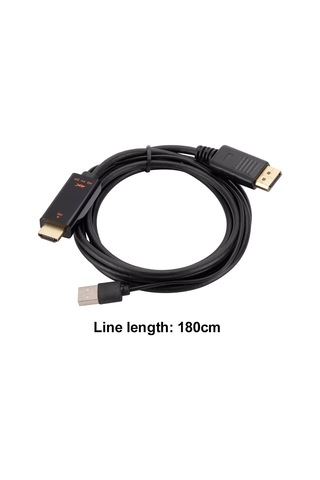 Hdmı Dan Displayport A Yüksek Çözünürlük Aktarımı 4k Destekli Kablo