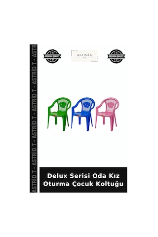 Delux Serisi Oda Kız Oturma Çocuk Koltuğu Çok Renkli