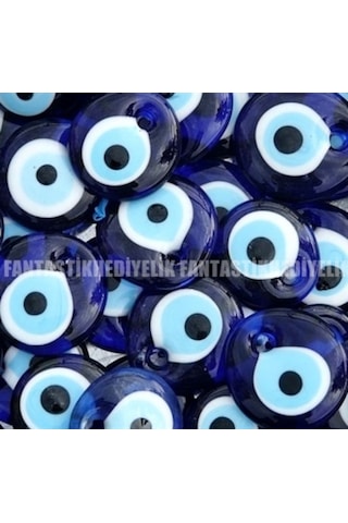 Nazar Boncuğu Cam Nazarlık (Adet Seçenekli) No:0 Çap 4,5Cm