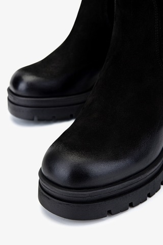 Valmenti Kadın Hakiki Deri Siyah Nubuk Casual Çizme 322 2351307 Bn Czm Sk24-25 Sıyah Nbk Siyah Nubuk