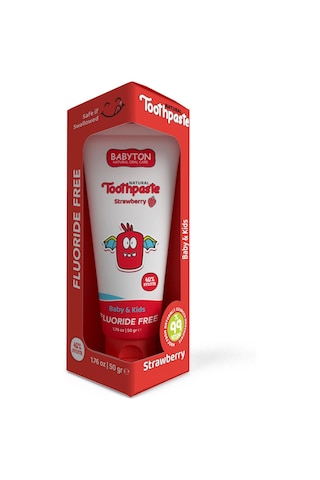 Babyton Organik Doğal Çilek Aromalı Diş Macunu 50 Gr
