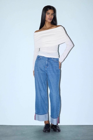 Defacto Slim Fit Omzu Açık Ribana Tişört G8072AX26SP