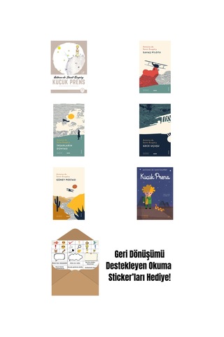 Antoine De Saintexupery 6 Kitap Set + Okuma Sticker'ları