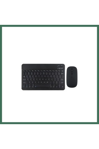 En-cag Kyb71 Kablosuz Türkçe Q Klavye Mouse Set - Siyah Bss Diğer