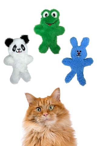 Miyav 3 Adet Peluş Kedi Oyuncak Seti