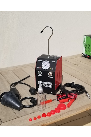 Duman Kaçak Test Cihazı Kırmızı Kasa Full Ekipman Yakıt Dahil.