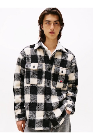 Tommy Hilfiger Tjm Ekoseli Erkek Siyah Gömlek Dm0dm22013bds Siyah