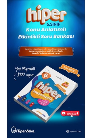 2026 6. Sınıf Hiper Matematik Konu Anlatımlı & Etkinlikli Soru Bankası | Serkan Akça