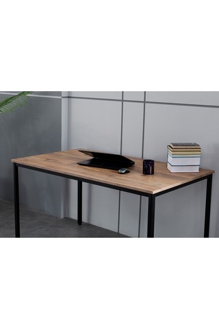 Arpelia Çalışma Masası 140x80x75 Cm Siyah Atlantik Çam Siyah - Atlantik Çam