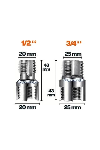 Fett Pprc Pvc Boru İç Ve Diş Açma Aparat Seti