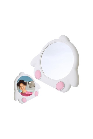 Caş Dekorasyon Beyaz Renk Penguen Model Masa Aynası Beyaz