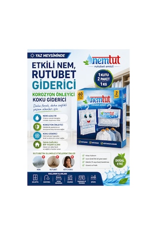 Nem Alıcı Rutubet Giderici 5 Kg 10'li Paket Koku Ve Küf Önleyici