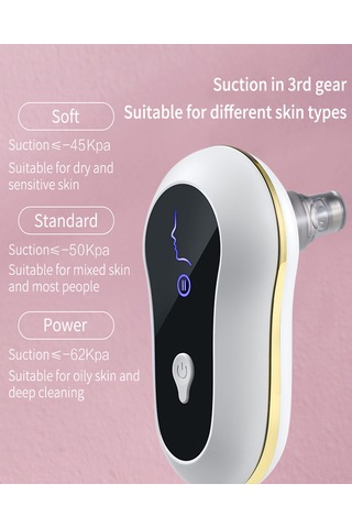 Samdoo Beyaz Elektrikli Siyah Nokta Çıkarıcı - 5 Farklı Prob Ve 3 Güç Modu İle Gözenek Temizleme, Ani Tüketim Ve Cilt Yenileme Cihazı Çok Renkli