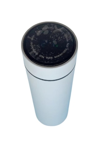 Kişiselleştirilebilir Dereceli Termos 05 Lt Beyaz Renk Beyaz