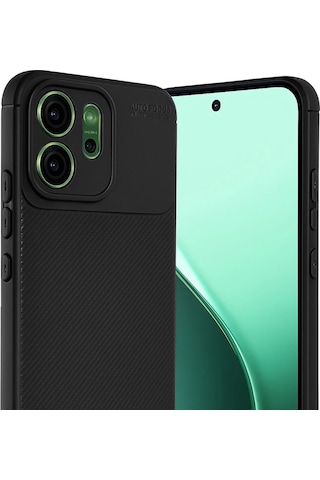 Cosmotex Newface Oppo Reno 14f Auto Focus Karbon Kapak - Siyah