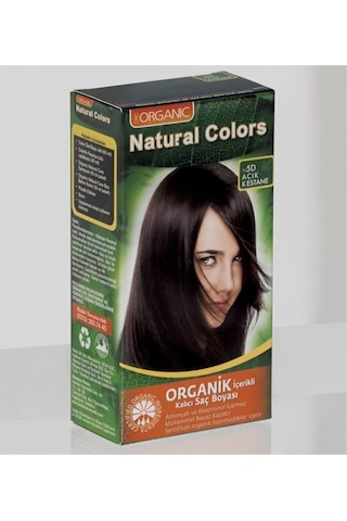 Natural Colors 5d Açık Kestane Organik Saç Boyası 8682467000711